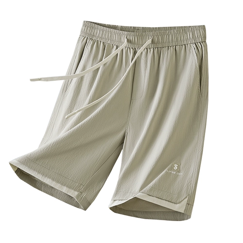 Шорты, спортивные шелковые тонкие штаны для отдыха