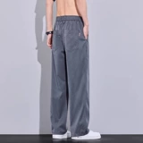 Мужские летние тонкие штаны для отдыха, свободный прямой крой, подходит для подростков