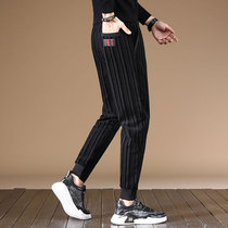 Autumn Corduroy Corduroy Pants Mens Haren Pants Vintage Dark Stripe Loose Stripe Autumn Casual Pants