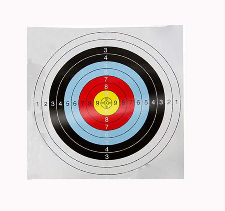 Target paper Archery 40 cm Grass Target Bow And Arrow Shooting Accessories Grass Target Glossy color Circle Number of Target Paper Dart Target Paper