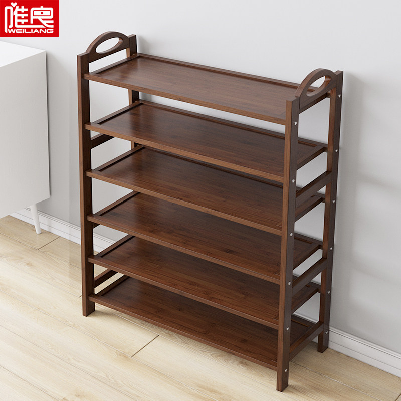 Floor shelving Nan bamboo shelving bedroom bookshelves Living room Various containing deities Jian Yi Cosmetic Room Shelving