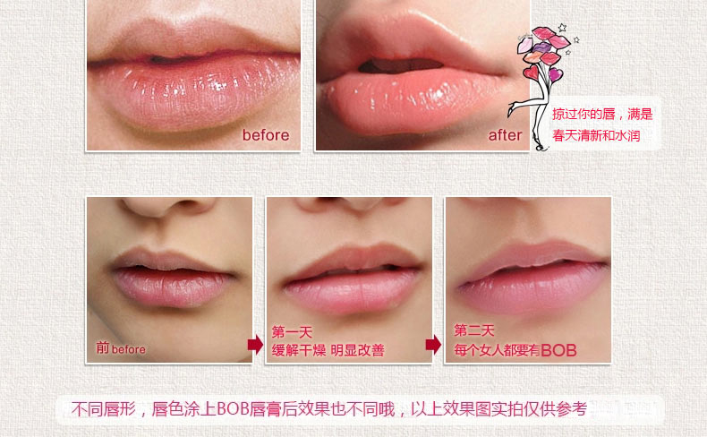 Son môi BOB Carotene Hydra chính hãng Son môi không dễ phai, không dễ làm ố cốc son bóng giữ ẩm cho son bóng - Son môi black rouge a13