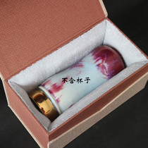 Boutique Zisha Pot Packaging Box Insulation Cup Tea Cup Single Cup Ceramic Gift Box Brocade Box Vase Box Rectangular Customization