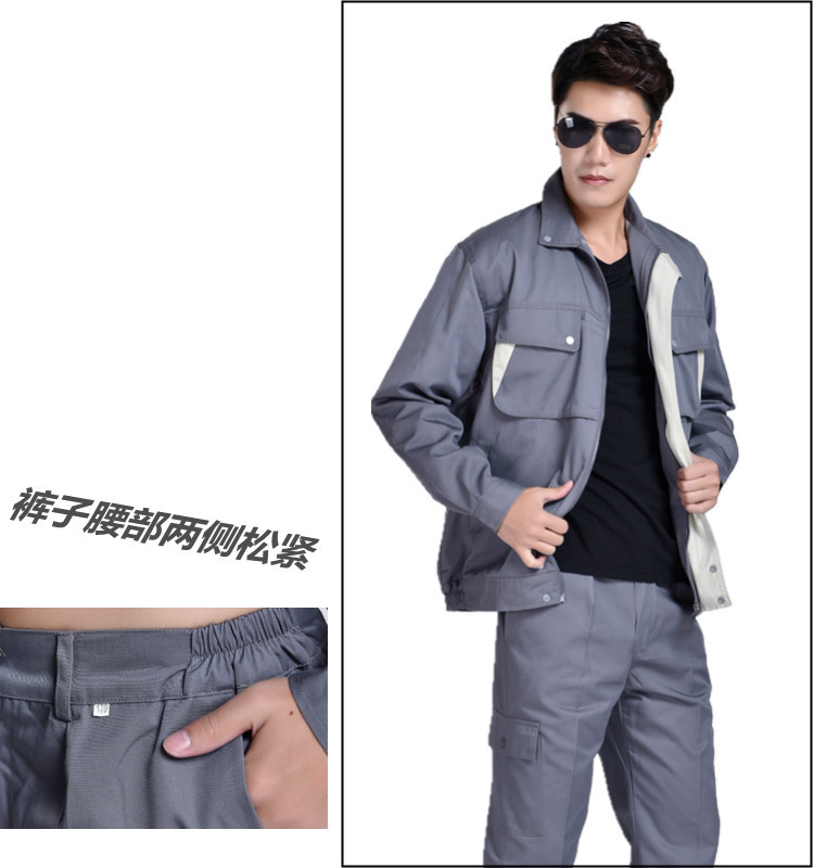 Quần yếm mùa đông phù hợp với đệm bông cộng với bảo hiểm lao động nhung áo khoác hàng đầu dịch vụ sửa chữa tự động hai lớp đồng phục dụng cụ nhà máy đồ ngủ nam