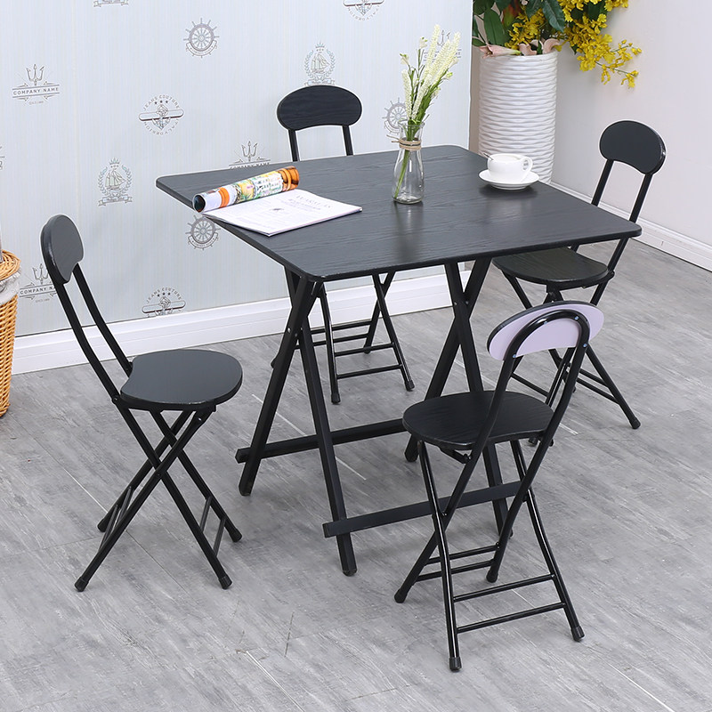 Folding table dining table home small dining table square small apartment simple table portable outdoor stall table