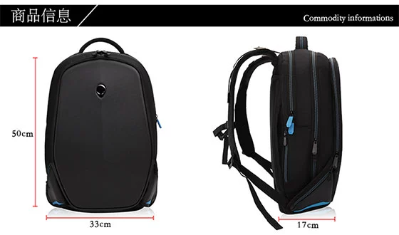Ba lô mới Alienware Alien Alien 15M17R418 Inch Máy tính xách tay doanh nghiệp Túi đeo vai - Phụ kiện máy tính xách tay