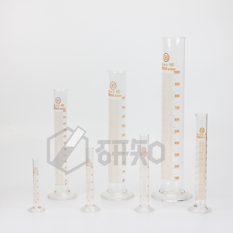 华鸥 刻度玻璃量筒玻璃量桶5 10 25 50 100 250 500 1000 2000ml