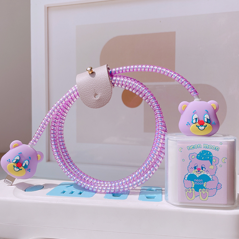 Apply Apple 12 data line protective sleeve ipad2020 charger transparent protection shell 20w quick filling head 11promax