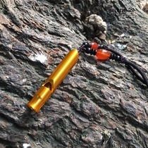 Camping children survival whistle survival travel large adventure whistle aluminum alloy training necklace whistle custom LOGO
