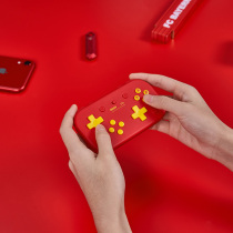 8Bitdo Eight Hall Lite China Red limited Bluetooth handle Switch computer Steam portable 2D game