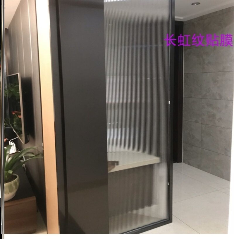 Long-iridescent glass adhesive film electrostatic glass door toilet light transmission opaque anti-peeping film anti-walk light privacy glass paper