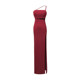 Muse Little Dress Summer New Nightclub Fashion Slanted Shoulder Long Dress Temperament Slimming Slit Dress