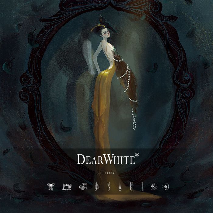 Coquettish and cute little white freight to make up the difference