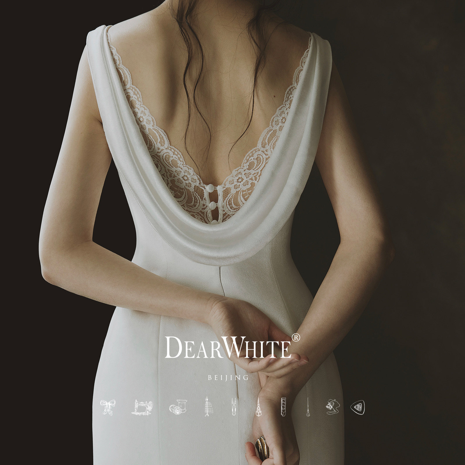 Dear White 2021 new wedding dress 