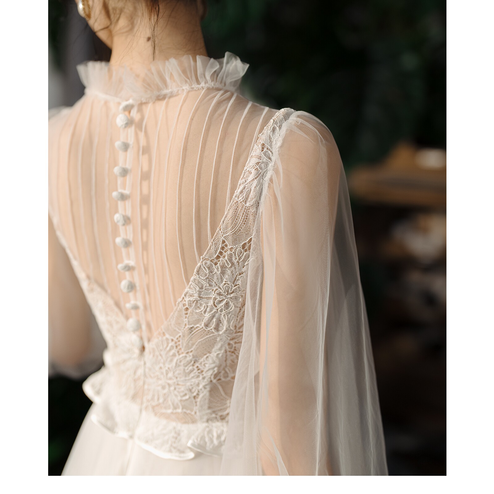 Ретро дизайнерское свадебное платье для невесты, оригинальная кружевная длинная юбка, французский стиль, А-силуэт 