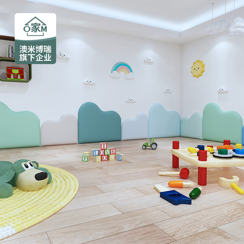 Tatami bedside bed circumference children's room wall soft bag anti-collision anti-collision wall stickers kindergarten early education wall decoration wall cushion