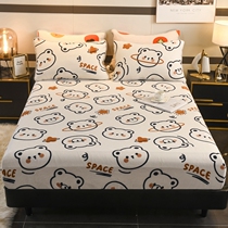 Milk Crystal Velvet Bed Hats Single Flannel Bedcover Dust Cover Simmons Mattress Cover Full Bag