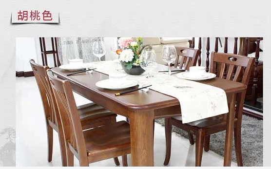 Table and chairs for double-leaf dining