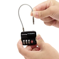 M квадратный стальной таможенный блокировка TSA Cipple Lock Vinging Bocking Mini Outbound Creamance Grandment Luggage