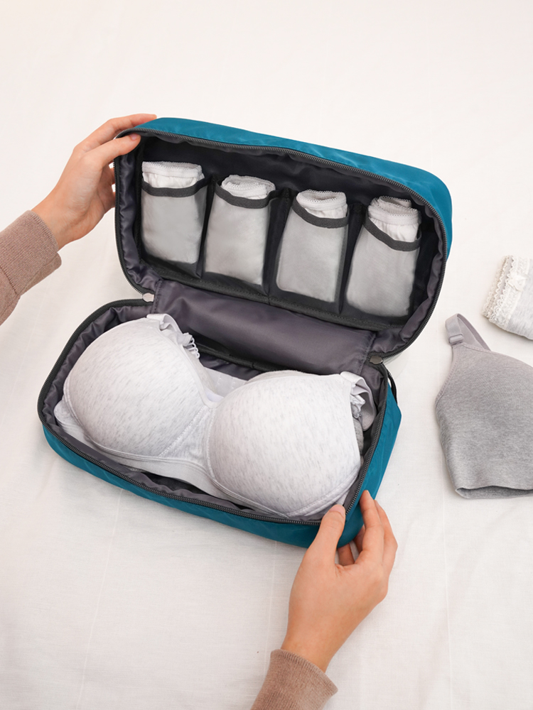 Travel underwear storage packaging Underwear storage bag Bra portable bra Clothes luggage sorting bag