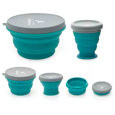 m square silicone folding bowl portable travel food grade tableware outdoor picnic telescopic high temperature resistant products