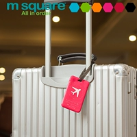 M Square Luggage Brand Tag Tag милый творческий багаж список багажных партий