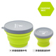 hộp cơm hâm nóng lock and lock m vuông gấp silicone bát du lịch ngoài trời dã ngoại bộ đồ ăn trẻ em bé ăn trưa hộp di động kết hợp mở rộng - Hộp cơm điện sưởi ấm hộp cơm xiaomi