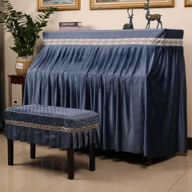 Piano Hood Full Hood Upscale Flannel Piano Sleeve Modern Minimalist Guaibu Vertical Piano Dust Shield of the European style