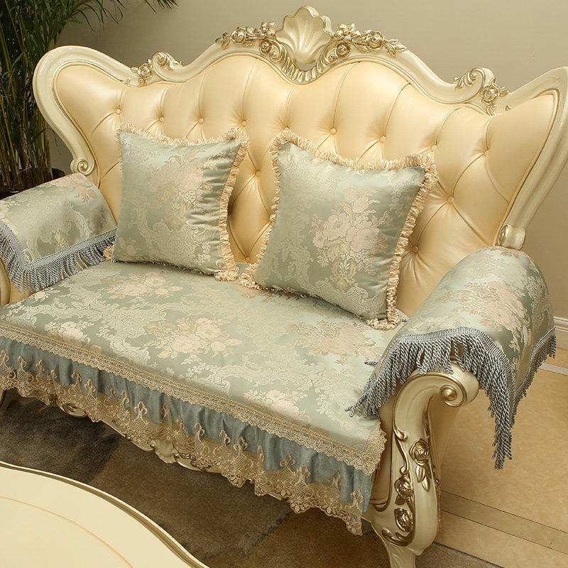 Sofa cushion European style leather sofa towel non-slip fabric luxury living room 123 combination cushion set Imperial Concubine Four Seasons Universal