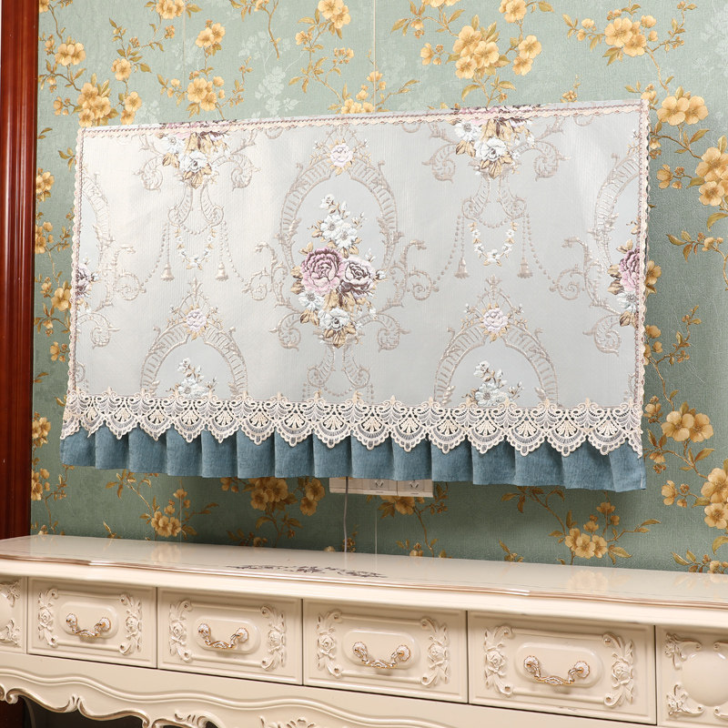 Eurostyle TV cover dust cover 75 inch curved surface hanging TV set liquid crystal 55 inch 65 inch dust cloth cover cloth