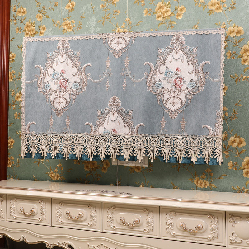 2022 new European TV cover dust cover cover 55 inch 65 inch 75 inch LCD TV cover cloth light luxury hanging