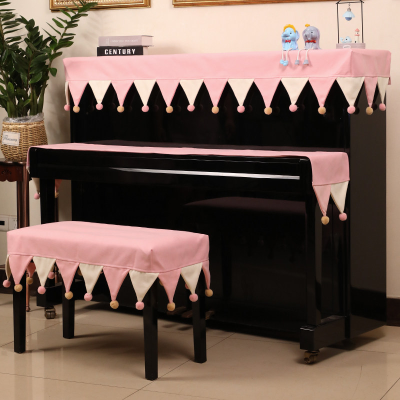 Piano Dust Cover Half Hood Harmonica Cloth Geb Electronic Organ Hood Light Lavish Children Modern Brief Stool Cover Princess Full Hood
