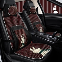 2023 Новый деньги кроличьи автомобиль с подушкой на талии Деревянные бусины в воздухопроницаемой подушке талии в офисе на задней части подушки