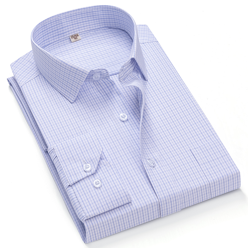 Men's Business Shirt Long-Sleeved Spring and Autumn Workwear Striped Work Shirt Men's Professional Wear 1301-G82-P30