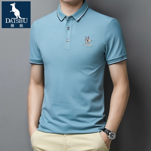 袋鼠 Хлопковая летняя футболка polo