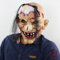Halloween horror clown mask latex zombie clown prop horror grimaces death cospla