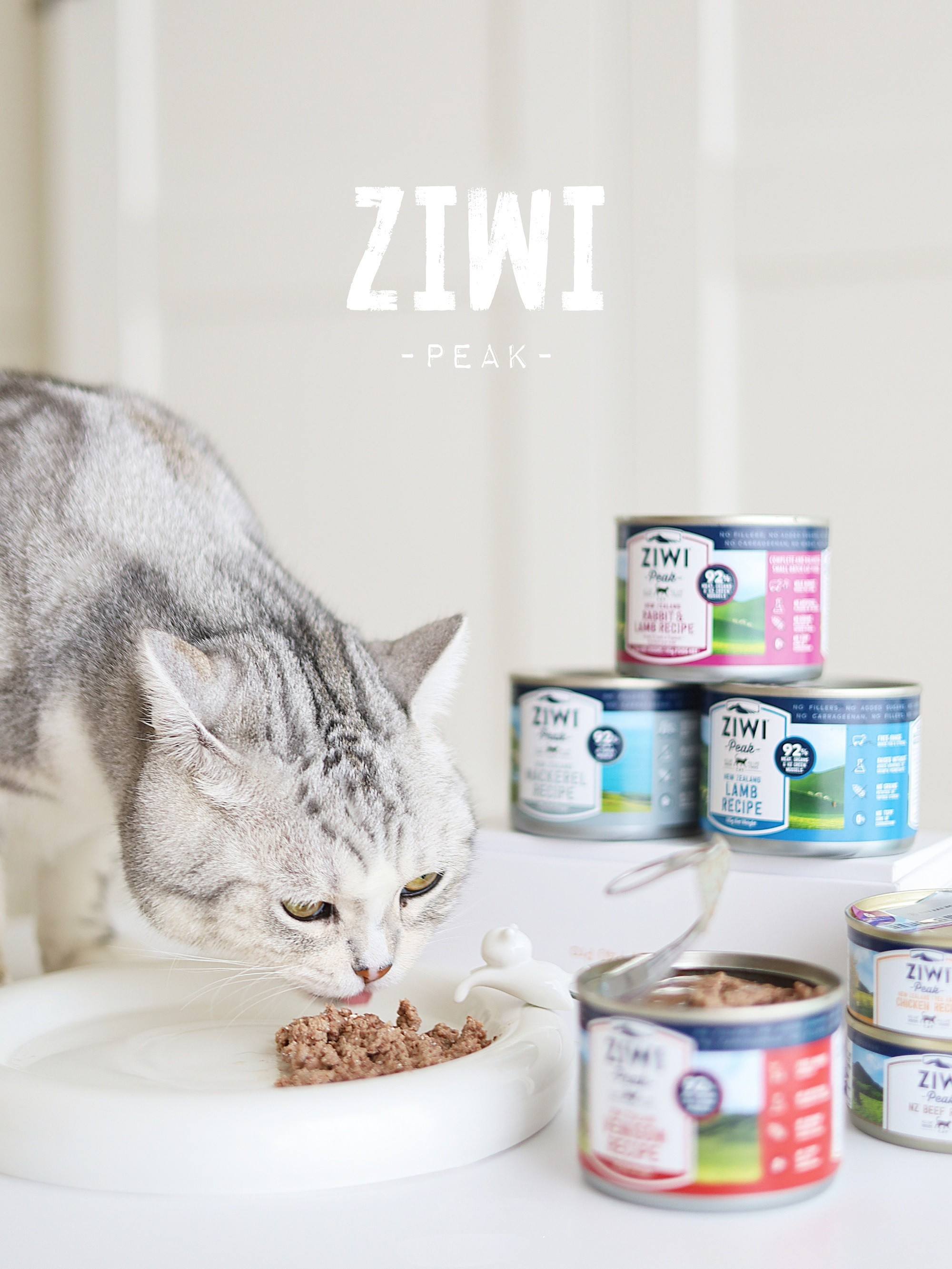 A meow to eat New Zealand's pinnacle Ziwi cans No Valley main food fresh meat to be a new taste for cat cans 85185g