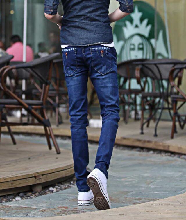Jeans pour adolescent pieds Slim pour Quatre saisons - Ref 1462631 Image 30