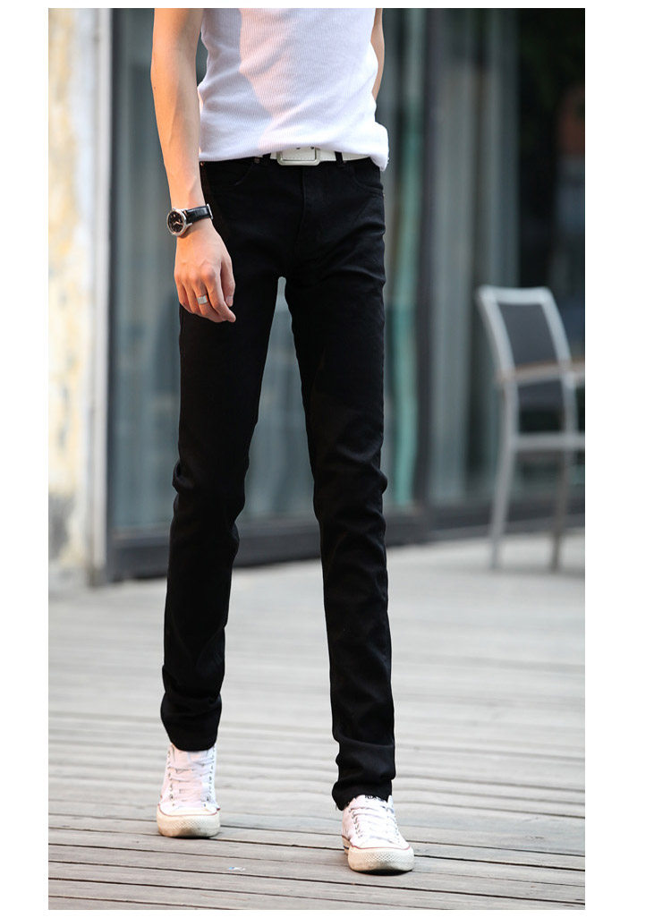 Jeans pour adolescent pieds Slim pour Quatre saisons - Ref 1462631 Image 10