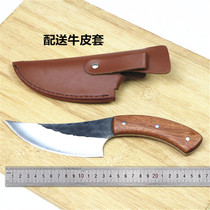 Carbon steel boning knife Boning knife Dividing knife Fish killing knife Slaughtering knife Sharp meat special knife Wooden handle shaving knife