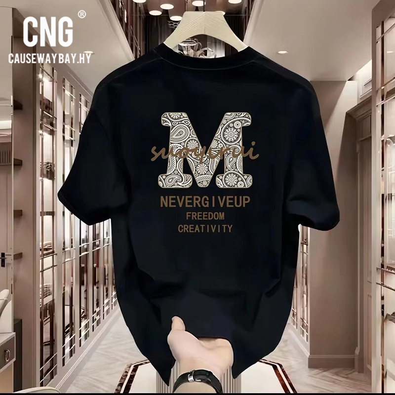 Hong Kong Trendy Brand American-Style Cool Heavyweight Short-Sleeve T-Shirt for Men and Women, Summer Pure Cotton Street Casual ins Loose Top