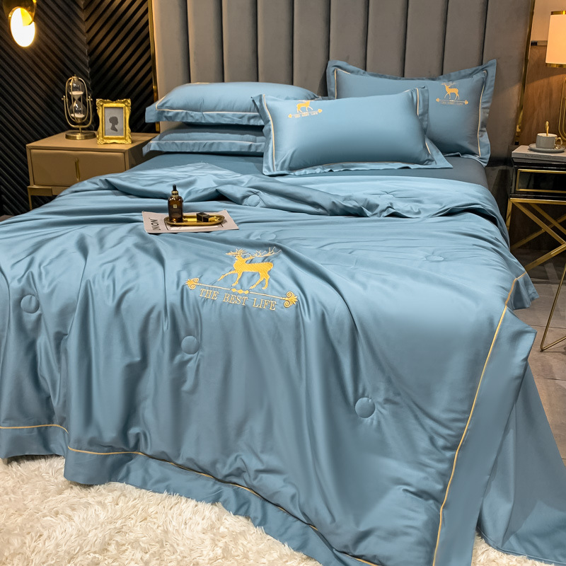 GENUS light and luxurious 60 heather summer summer cool by pillowcase air conditioning by thin bedside four-piece bed group quilt cover