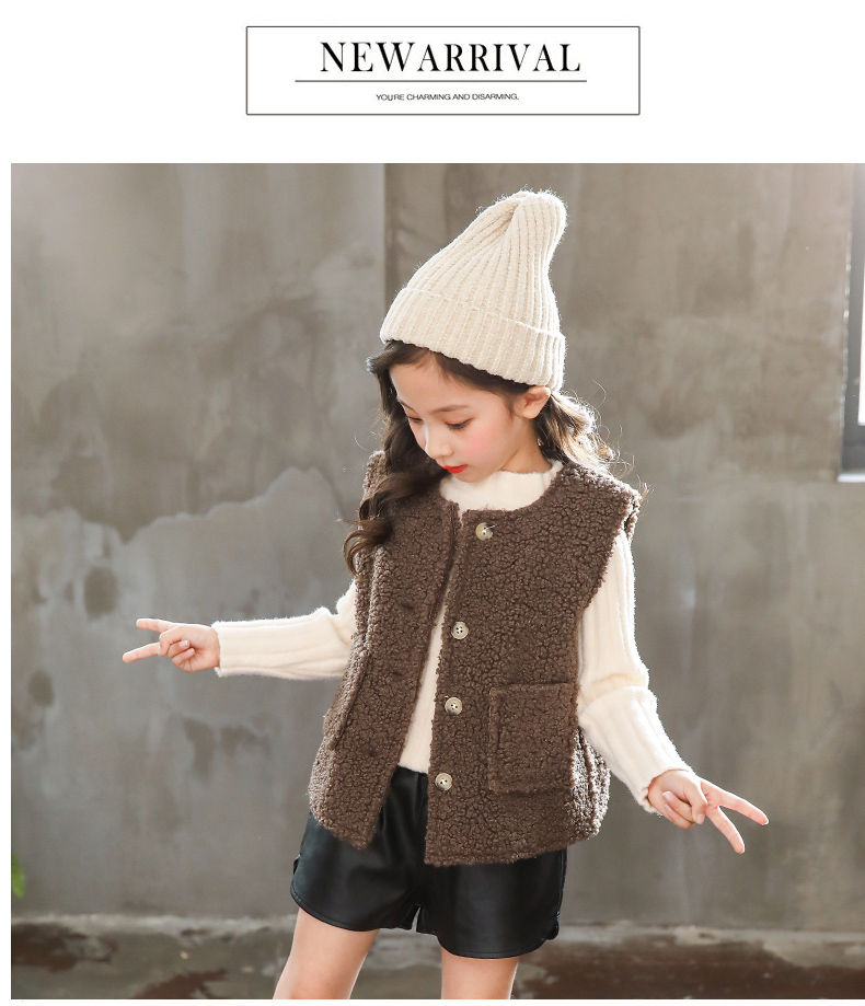 2018 bé gái mới lạ thời trang vest dày 4 trẻ em mùa thu đông mặc 6 bé gái mặc vest 9-12 tuổi thủy triều shop quần áo trẻ em