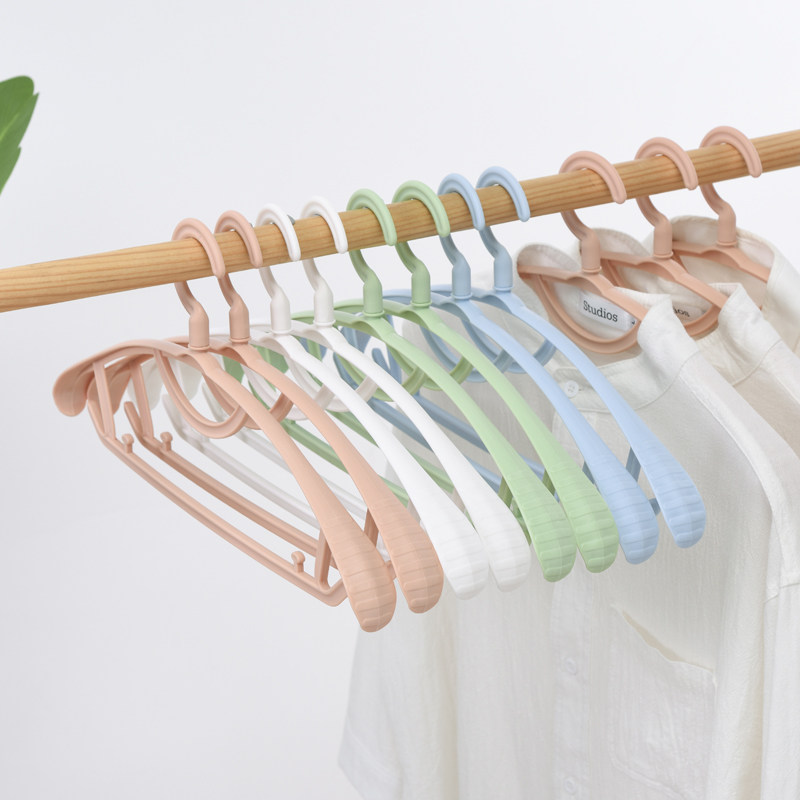 Traceless Hanger Wide Shoulder Non-slip Clothes Hanger Hanger Hanger Home Sunning Hanger Bedroom Student Dormitory Multifunction