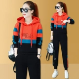Флисовый спортивный костюм, комплект, пуховик, толстовка, коллекция 2022, увеличенная толщина