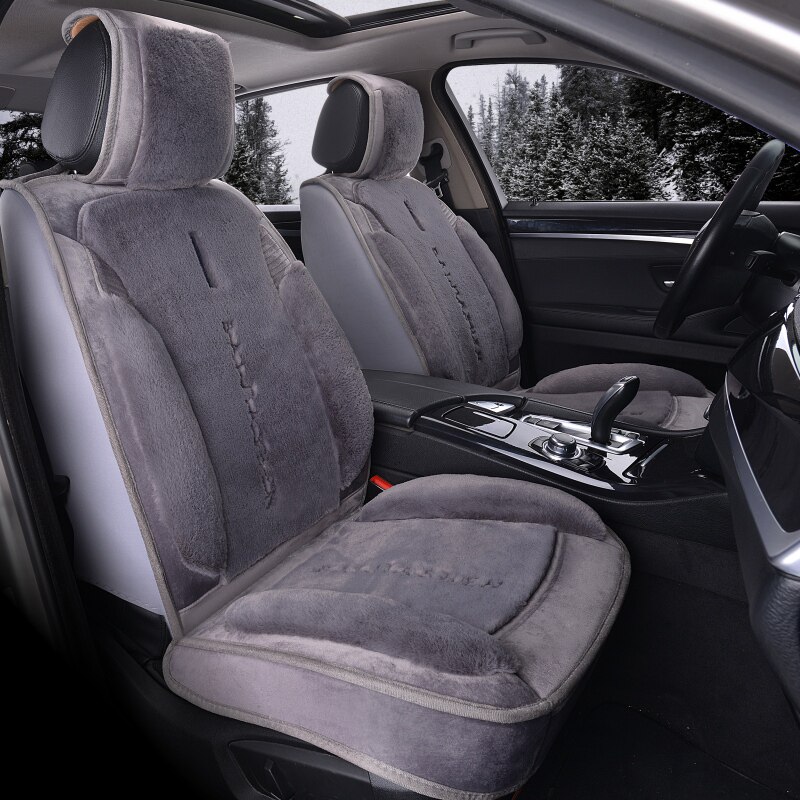 Car seat cushion winter short plush warm? Chair cushion TUCSONTiguanCAMRY winter thickened full surround seat cover