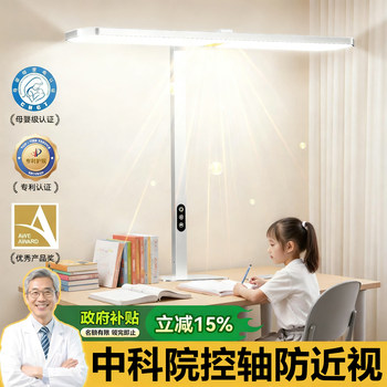Desk Lamp for Studying, Special for Eye Protection and Preventing Myopia, for Kidsren and Primary School Students to Write Homework, Desk-Mountable, Large Street Lamp