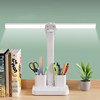 Double-Headed Desk Lamp for Studying, Special Eye Protection Desk Reading Lamp for Students to Do Homework, Kidsren's Rechargeable Bedside Lamp to Prevent Myopia
