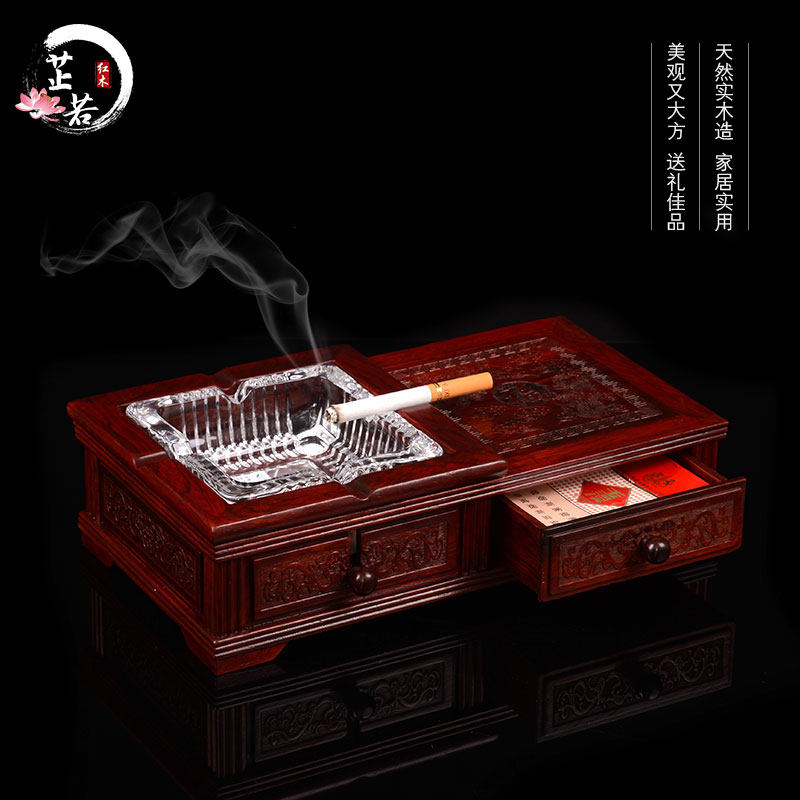 Boutique Solid Wood Engraving Craft Gift Swing Accessories Living-room Office Creative Vintage Pendulum with wooden sculpted floral wood