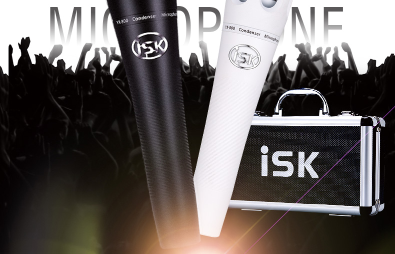 ISK YX-800 micro ngưng tụ cầm tay bên ngoài card âm thanh máy tính ghi âm karaoke quốc gia phù hợp với điện thoại di động hét lúa mì yy neo trực tiếp đầy đủ của máy tính để bàn phổ thiết bị micro card âm thanh micro cài áo